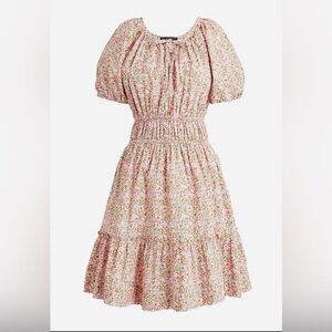 J. Crew Womens Liberty Print Cotton Dress Size XS Cottagecore EUC